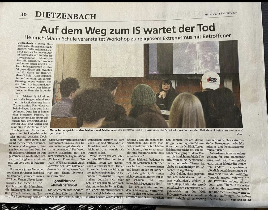 Aufklärungsarbeit an Schulen